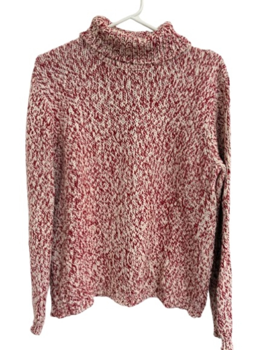 Northern Reflections Marled Red & White Turtleneck Sweater